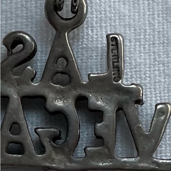 Las Vegas Sterling charm. 3/8”x3/4” - Picture 2 of 4